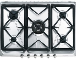 Smeg SRV576GH5 kookplaat Roestvrijstaal Ingebouwd Gaskookplaat 5 zone(s)