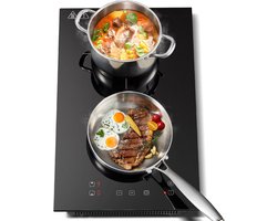 SNJY® Inductie Kookplaat Vrijstaand - Elektrische Kookplaat Vrijstaand - Inductie Fornuis Vrijstaand - 3300 W - 10 Standen - Zwart