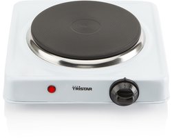 Tristar Elektrische kookplaat 1000W - KP-6185 - 1 Kookzone - Vrijstaand - Wit