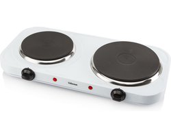 Tristar Elektrische kookplaat 2500W - KP-6245 - 2 Kookzone - Vrijstaand - Wit