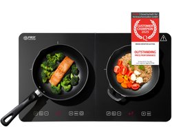 TZS First Austria 5095-5 Inductie Dubbele Kookplaat - 3500W - 10 Vermogens - Kristalglas Oppervlak