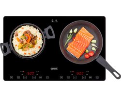 TZS First Austria Inductie Kookplaat Vrijstaand - Elektrische Kookplaat 2 Pits- 3400W - Zwart