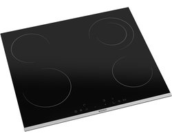 Wiggo WH-E675GC(B) - Inbouw Keramische kookplaat - 60 cm - 4 kookzones - Touch bediening - Zwart - 5 jaar garantie