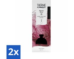 2 x Therme - Mystic Rose - Geurstokjes - Langdurige Geur - Aromatisch - 150ml - Geurstokjes - Roosgeur - Luxe Geur - Wellness - Aromatisch