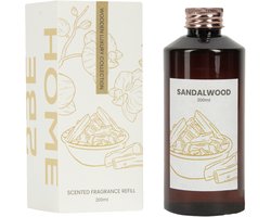 2BEHOME Geurstokjes Navulling - Sandalwood - 200ml - Geurverspreider - Huisparfum - Luchtverfrisser - Wooden Luxury Collection