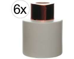 6 vaasjes 50ml voor geurstokjes geurverspreider Fragrance sticks