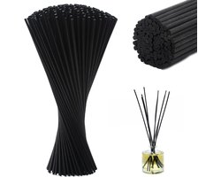 60 Stuks - Geurstokjes - Geurstokjes navulling - 30 cm × 3mm - Geurdiffuser - Geurverspreiders - Fiber, Vezel - Verfrissende Geurverspreider - voor thuis, kantoor, hotel en spa