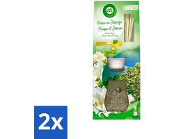 Air Wick Essential Oils - Geurstokjes - Freesia & Jasmijn - 30ml - Voordeelverpakking - 2 stuks