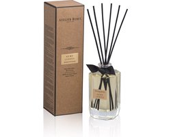 Atelier Rebul Hemp Leaves - Geurstokjes (200ml) - Kruidige Kamergeur - Heerlijke Geurverspreider - 8 tot 10 weken levensduur