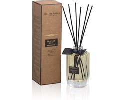 Atelier Rebul Vanilla Noir - Geurstokjes (200ml) - Zoete Kamergeur - Heerlijke Geurverspreider - 8 tot 10 Weken Levensduur