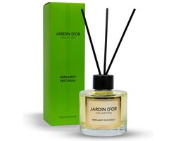 Bergamot & Patchouli Jardin D'or Istanbul - Geurstokjes - Huisparfum - Kamergeur - Parfum - Heerlijke Geurverspreider 120ml