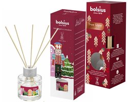 Bolsius Geurstokjes Set – True Glow Winter Spices & Notenkraker Baked Apple & Cinnamon – 2x 30 ml – Tot 6 weken geurbeleving