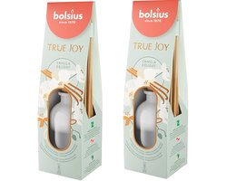 Bolsius Geurverspreider True Joy Vanilla Delight - Geurstokjes - 2 x 80 ml