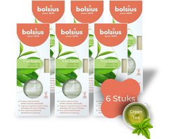 Bolsius True Scents Geurstokjes Groene Thee Voordeelverpakking - 6 x 45 ml