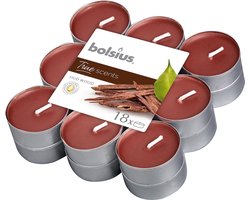 Bolsius - True Scents - Geurtheelichten - 18 stuks per verpakking - Oud Wood