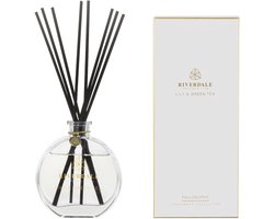 Boutique Geurstokjes Lily & Green Tea 90ml grijs