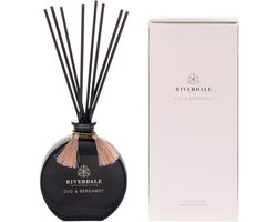 Boutique Geurstokjes Oud & Bergamot 90ml roze