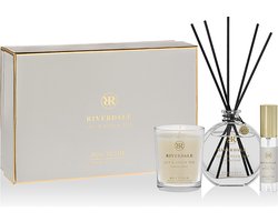 Cadeaupakket | Riverdale | Geurstokjes, Geurkaars & Spray | Boutique medium | Geschenkset | Lily & Green Tea