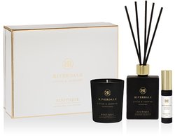 Cadeaupakket | Riverdale | Geurstokjes, Geurkaars & Spray | Boutique small | Geschenkset | Lotus & Jasmine