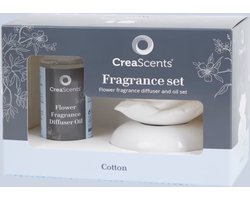 CreaScents Luxe Diffuser Geur Geschenkset - Aromatherapie Cadeauset - Essentiële Oliën