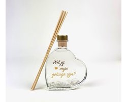 Geurstokjes - Hartje - Getuige vragen - getuige vragen cadeau - wil je mijn getuige zijn - getuige - getuigen vragen huwelijk