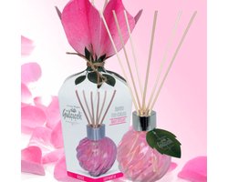 Geurstokjes - Huisgeuren - Huisgeuren set - Rozengeur - Bamboo - 115ml - Parfum
