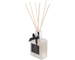 Geurstokjes met strik CHERRY BLOSSOM - Transparant / Zilver - Glas / Hout - 280 ml - Huisparfum aroma diffuser