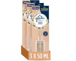 Glade Geurstokjes Romantic Vanilla Blossom - 3 x 50 ml - Voordeelverpakking