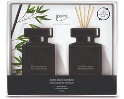 Ipuro Black Bambo Giftset 2x50ml - Geurstokjes