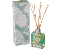 J-Line geurolie + stokjes Monet - Gardens Aqua - glas - blauw