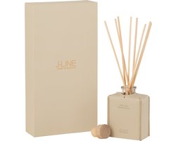 J-Line geurolie + stokjes - Suit & Tie - leder - beige - 100ml