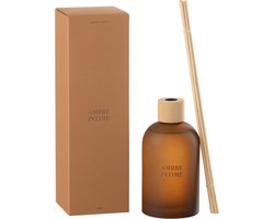 J-Line geurstokjes Accords Essentiels - Ambre Intime - oker - 250 ml