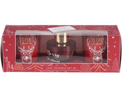 Kerst Geurset - 3-delig - Spiced Berry - Aroma di Rogito - Geurdiffuser - 2x Geurkaars - Kerst Aroma Set