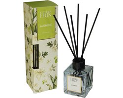 L'Atelier Erin - Reed Diffuser - Zoete Jasmijn - Geurstokjes - Huisparfum - Interieurparfum - Huisgeur Geurstokjes - Daily fragrance rituals - Jasmine & White Lotus (100 ml)