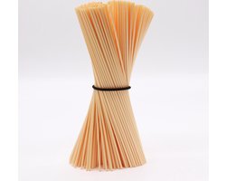 Luxe Losse Geurstokjes - 25 Stuks - Naturel - Vezel - 25cmx3mm - Geurverspreiders - Navulling Geurstokjes
