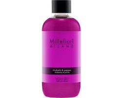 Millefiori Milano Navulling voor Geurstokjes 250 ml - Rhubarb & Pepper
