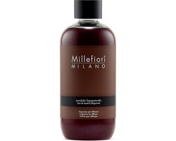 Millefiori Milano Navulling voor Geurstokjes 250 ml - Sandalo Bergamotto