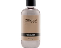 Millefiori Milano Navulling voor Geurstokjes 250 ml - Silk & Rice Powder