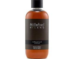 Millefiori Milano Navulling voor Geurstokjes 250 ml - Vanilla & Wood