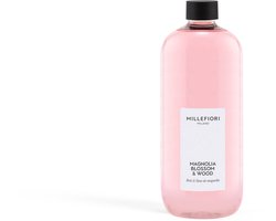 Millefiori Milano - Navulling voor Geurstokjes 500 ml - Magnolia Blossom & Wood - 9 tot 12 maanden