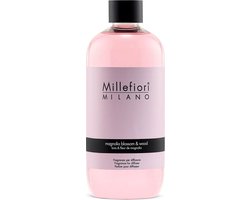 Millefiori Milano Navulling voor Geurstokjes 500 ml - Magnolia Blossom & Wood