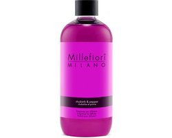 Millefiori Milano Navulling voor Geurstokjes 500 ml - Rhubarb & Pepper