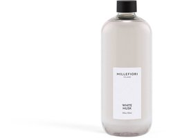 Millefiori Milano - Navulling voor Geurstokjes 500 ml - White Musk - 9 tot 12 maanden