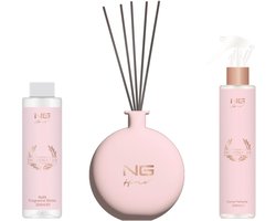 NG Home Perfume Dominatio - Geurstokjes, Refill & Roomspray set van 3