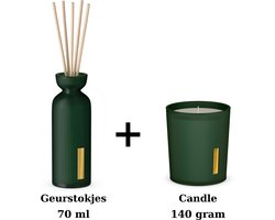 Rituals - Jing - Duo Set - Geurstokjes 70 ml + Candle 140 gram