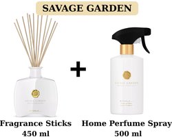 Rituals - Savage Garden - Duo set - Fragrance Sticks 450 ml + Home Perfume Spray 500 ml - Rituals Geurstokjes + Huisparfum