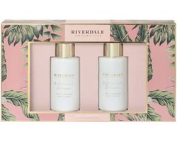Riverdale Fashionable Living Giftset 2 x diffuser 40 ml Luca Pink Tea & Cardamom - Cadeauset geurstokjes thee & kardamom - Cadeauverpakking