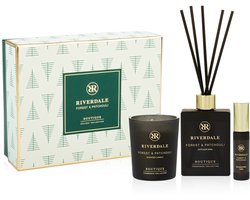 Riverdale - Geschenkset - Forest & Patchouli - Small - Geurstokjes, roomspray en huisparfum