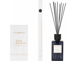 Riverdale - Geurstokjes - DeLuxe lijn - Lotus & Jasmine - 2200ml - Grote fles.
