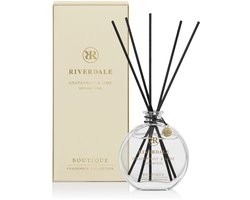 Riverdale - Geurstokjes - Grapefruit & Lime - 90 ml - Beige - Subtiele geurverspreiding